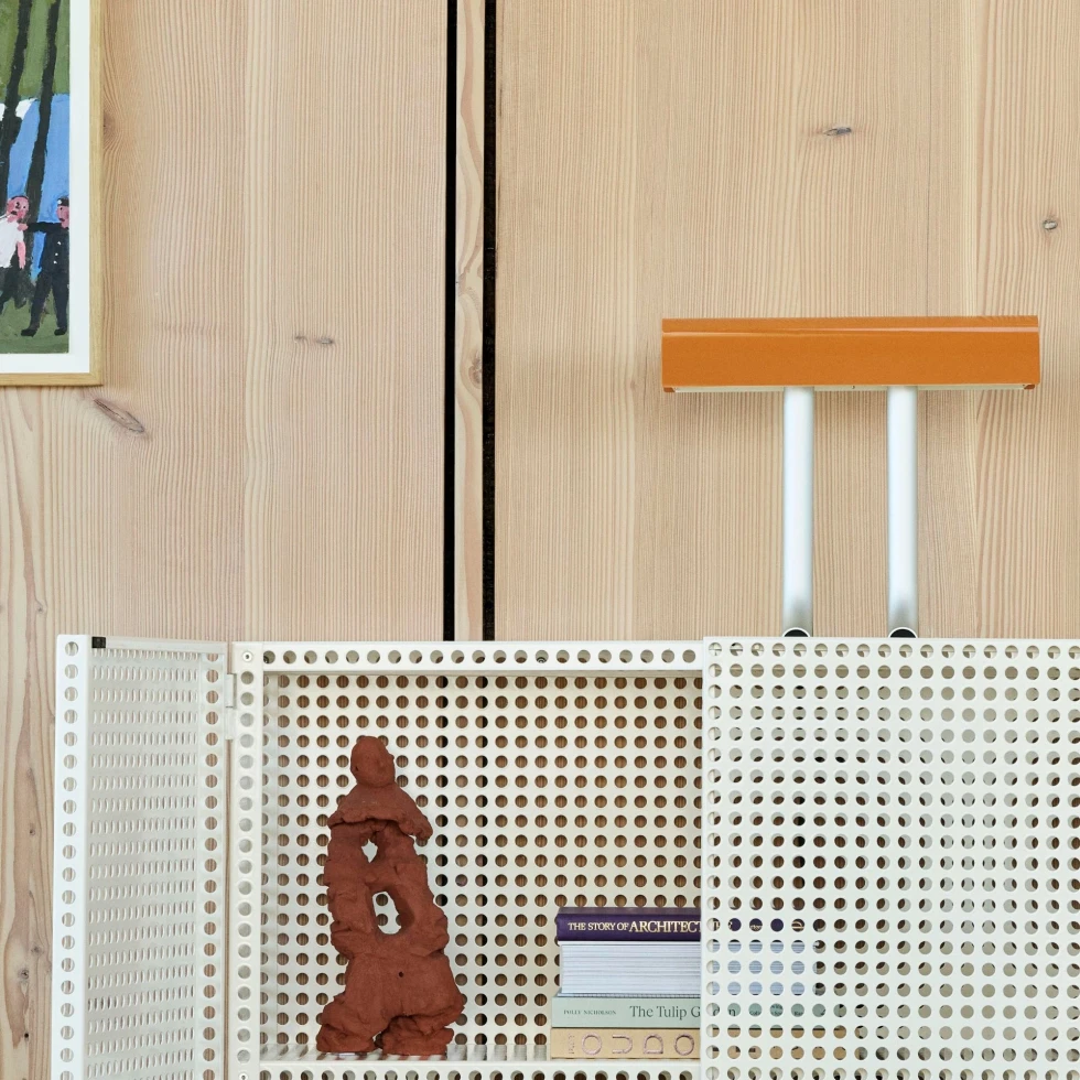 Szafka wisząca Perforated Cabinet Eggshell HAY
