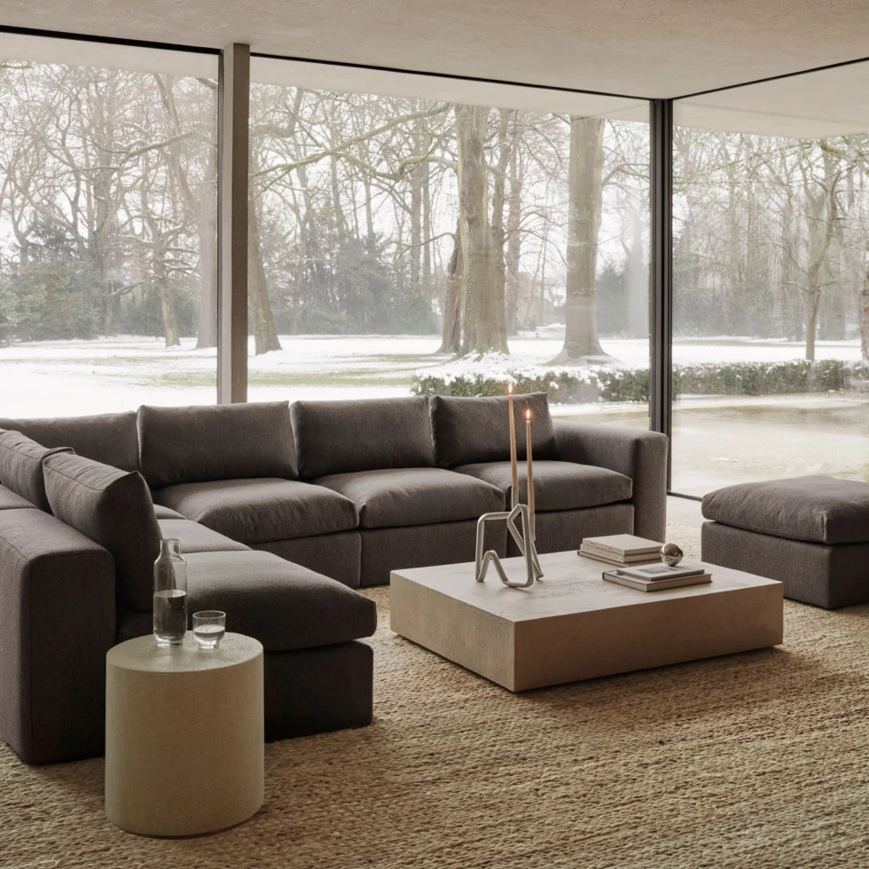 Stolik kawowy Elements Microcement Off White Ethnicraft