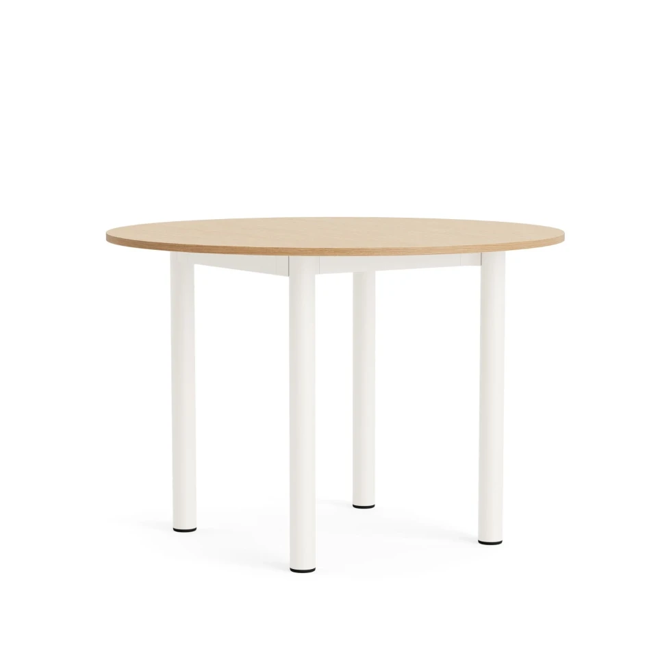 Stół Annex Round Ø110cm Cream White/Dąb HAY