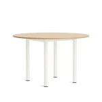 Stół Annex Round Ø120cm Cream White/Dąb HAY