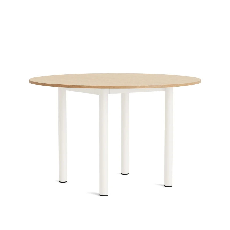 Stół Annex Round Ø120cm Cream White/Dąb HAY