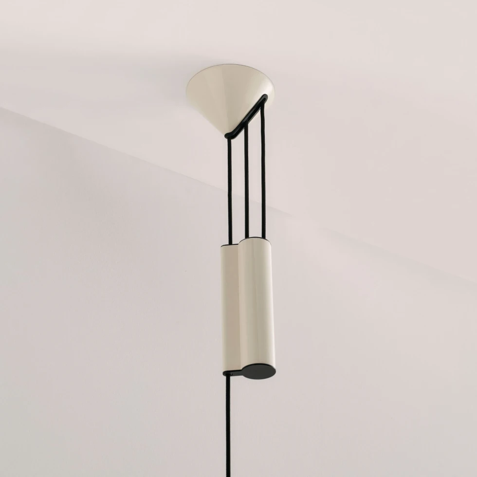 Lampa wisząca regulowana Compass Adjustable 430 Oyster White HAY