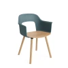 Fotel Layout Solid Oak 4 Leg Base HAY