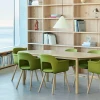 Fotel Layout Solid Oak 4 Leg Base HAY