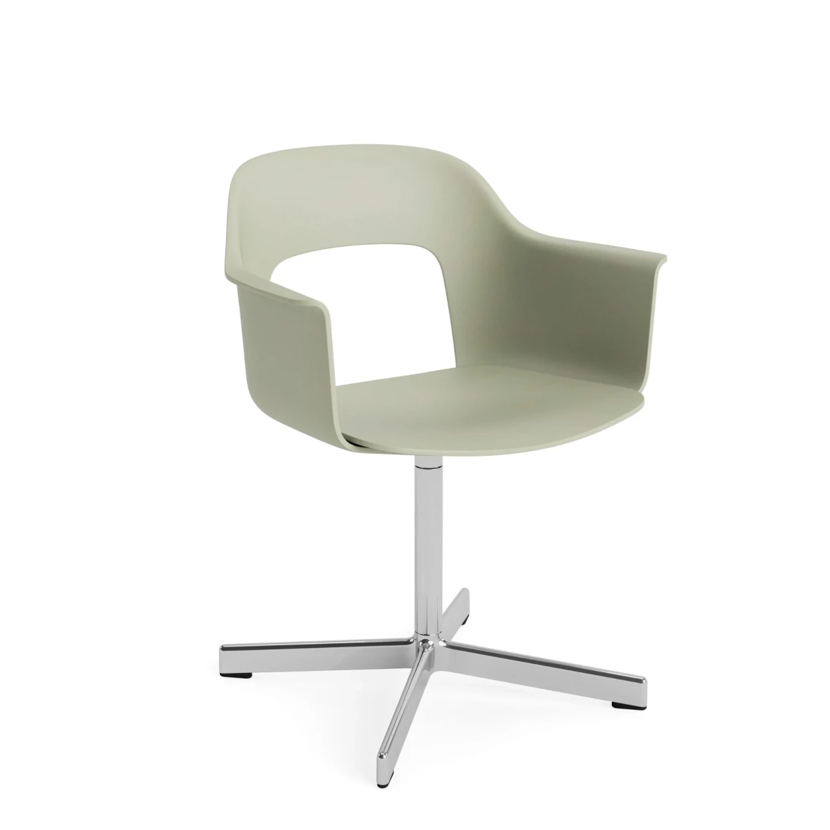Fotel Layout Aluminium 4 Star Swivel Base HAY