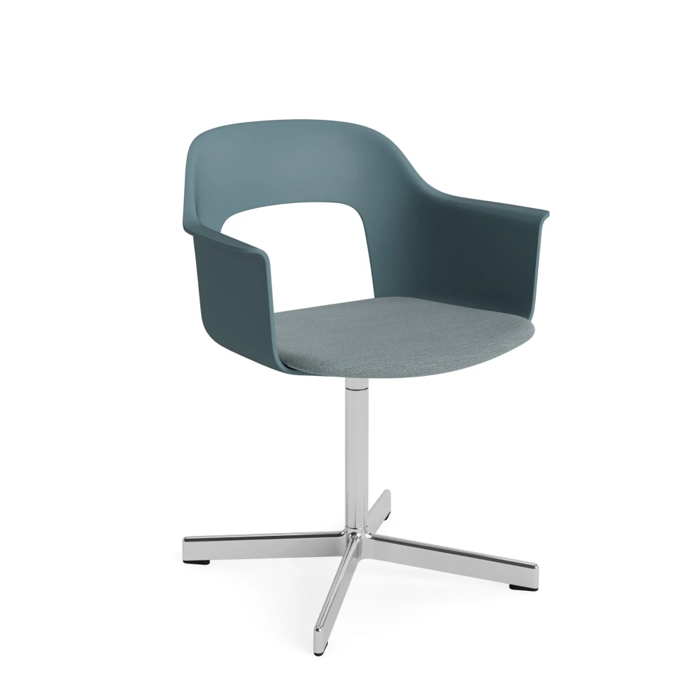 Fotel Layout Aluminium 4 Star Swivel Base HAY