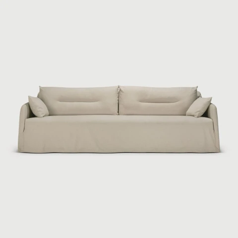 Sofa Weave 3 osobowa Bone fabric Ethnicraft
