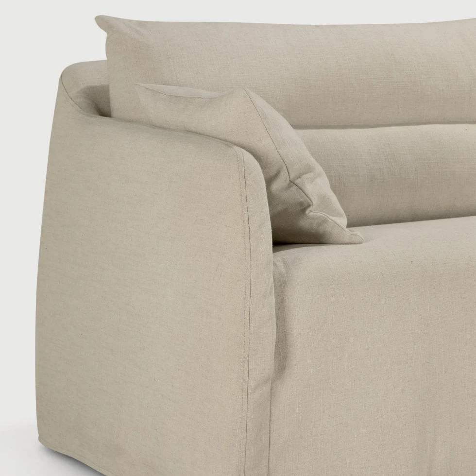 Sofa Weave 3 osobowa Bone fabric Ethnicraft