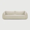 Sofa Contour 3 osobowa Chalk fabric Ethnicraft