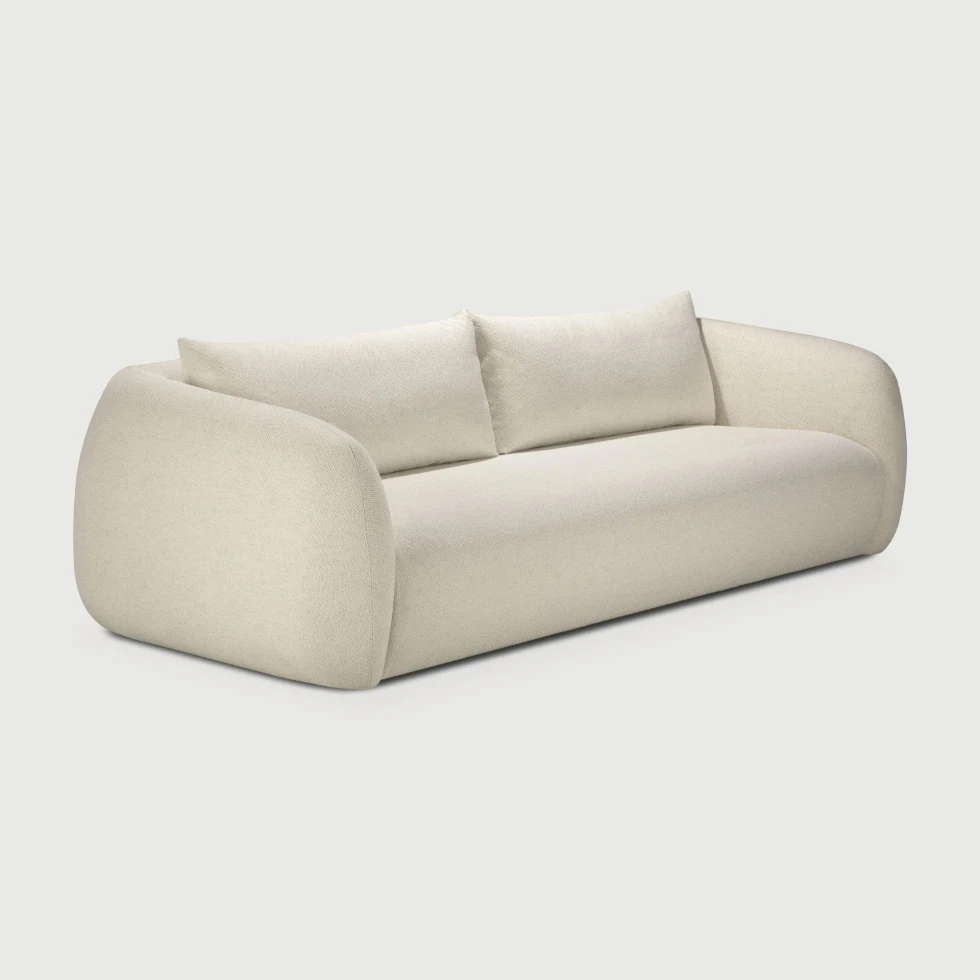 Sofa Contour 3 osobowa Chalk fabric Ethnicraft
