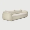 Sofa Contour 3 osobowa Chalk fabric Ethnicraft