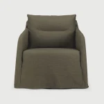 Fotel Weave Green Fabric Ethnicraft