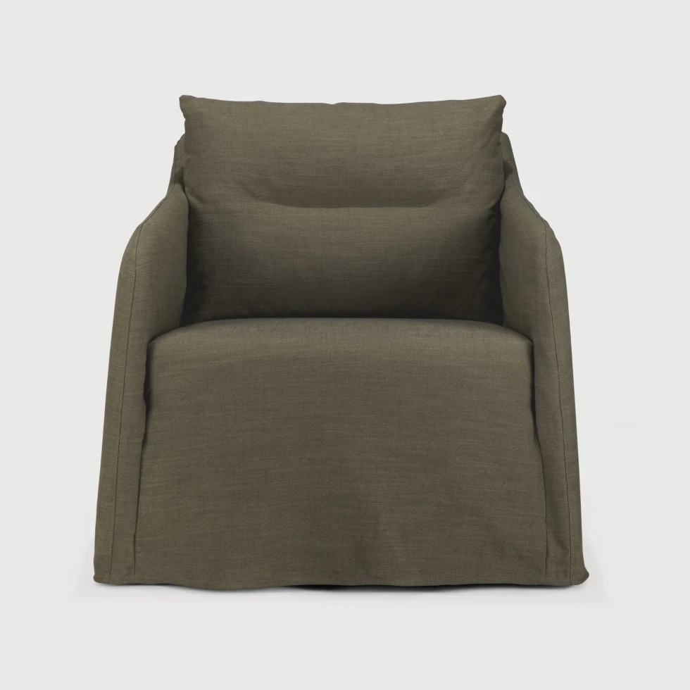 Fotel Weave Green Fabric Ethnicraft