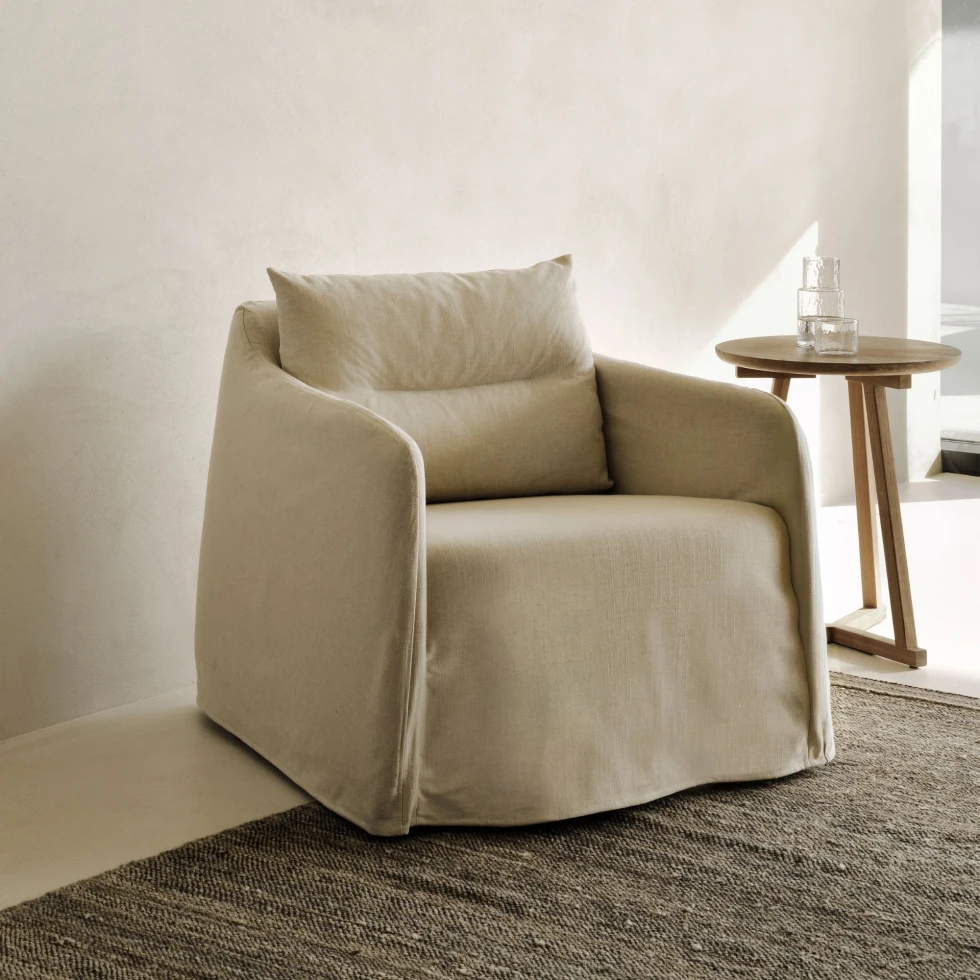Fotel Weave Bone fabric Ethnicraft