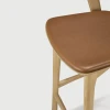 Krzesło barowe Bok 93 cm dębowe tapicerowane Ethnicraft