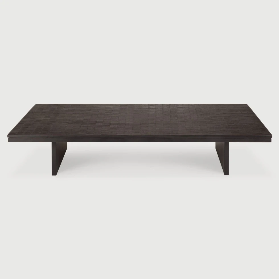 Stolik kawowy Grooves 170 cm tekowy czarny Ethnicraft