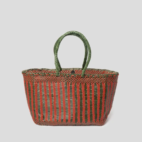 Torebka Bali Basket Big Leaf Green/Poppy Red Dragon Diffusion