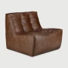 Fotel/Moduł jednoosobowy sofa N701 Chestnut Leather Ethnicraft