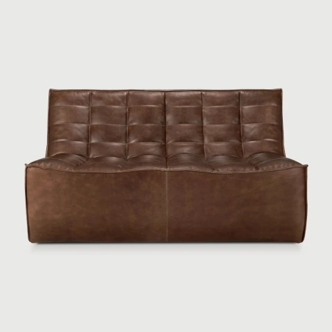 Sofa dwuosobowa N701 Chestnut Leather Ethnicraft