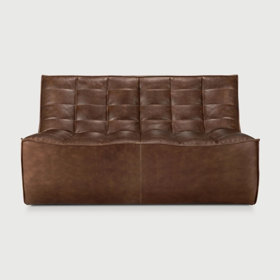 Sofa dwuosobowa N701 Chestnut Leather Ethnicraft