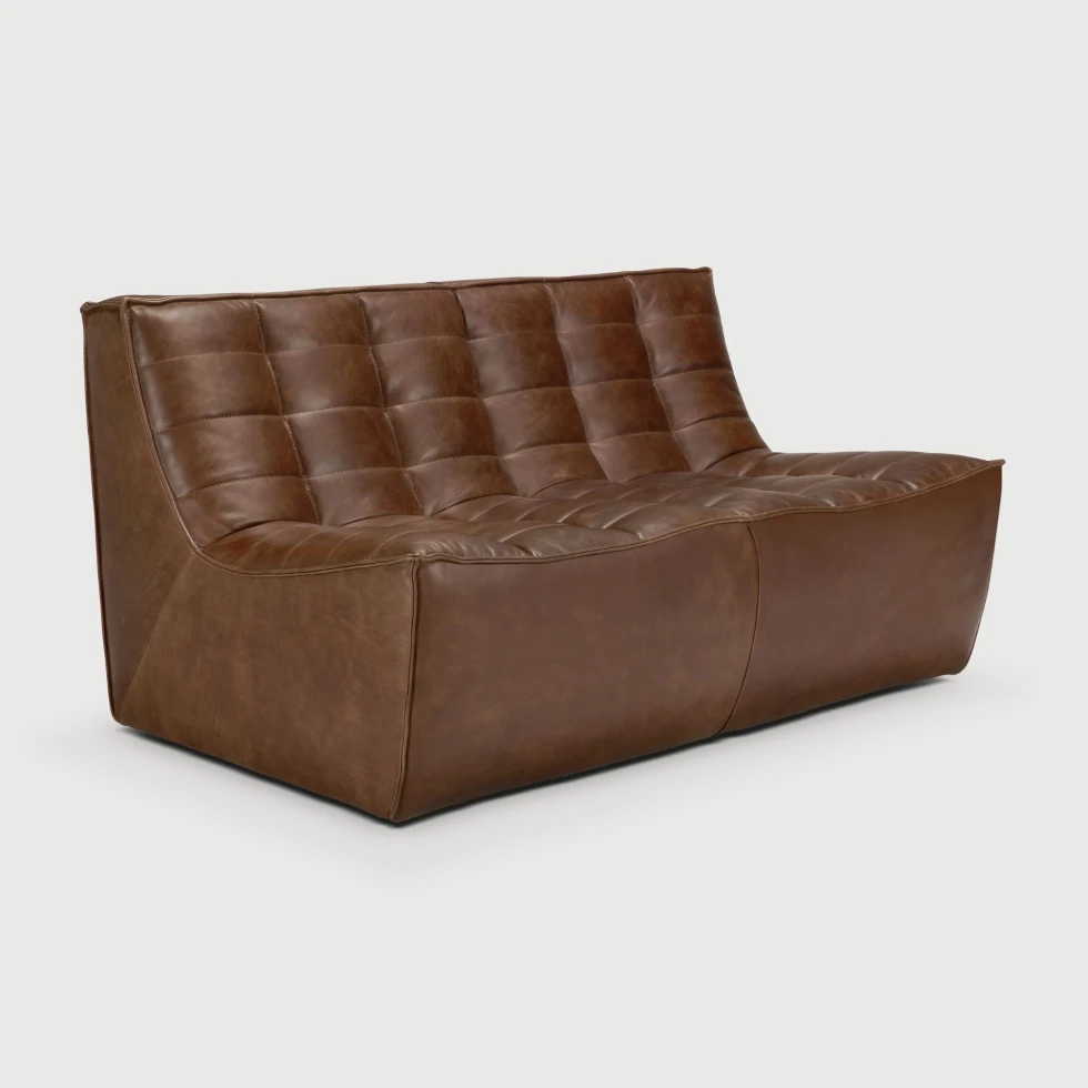 Sofa dwuosobowa N701 Chestnut Leather Ethnicraft