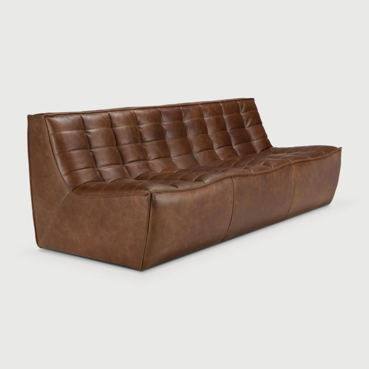 Sofa trzyosobowa N701 Chestnut Leather Ethnicraft