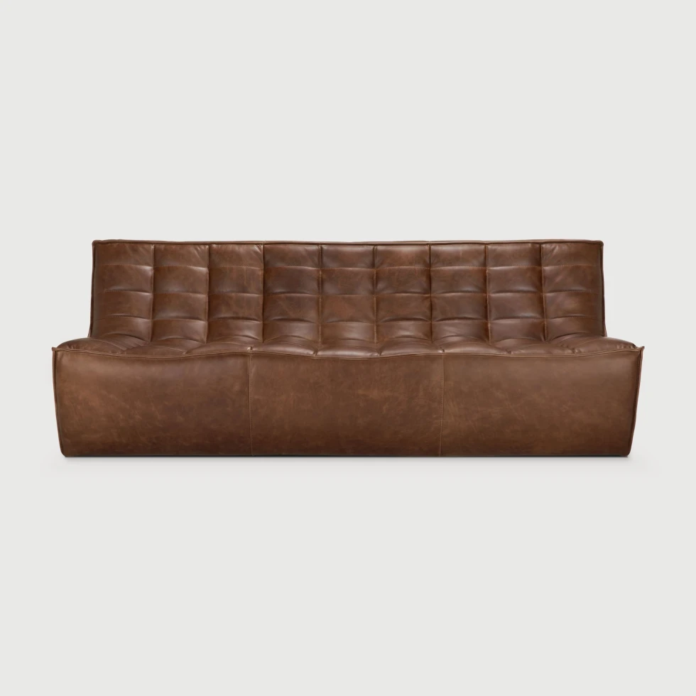 Sofa trzyosobowa N701 Chestnut Leather Ethnicraft