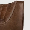 Moduł narożny zaokrąglony sofa N701 Chestnut Leather Ethnicraft