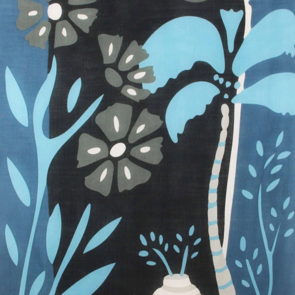 Szal wełniany Oasis Bleu Blue XL Les Belles Vagabondes