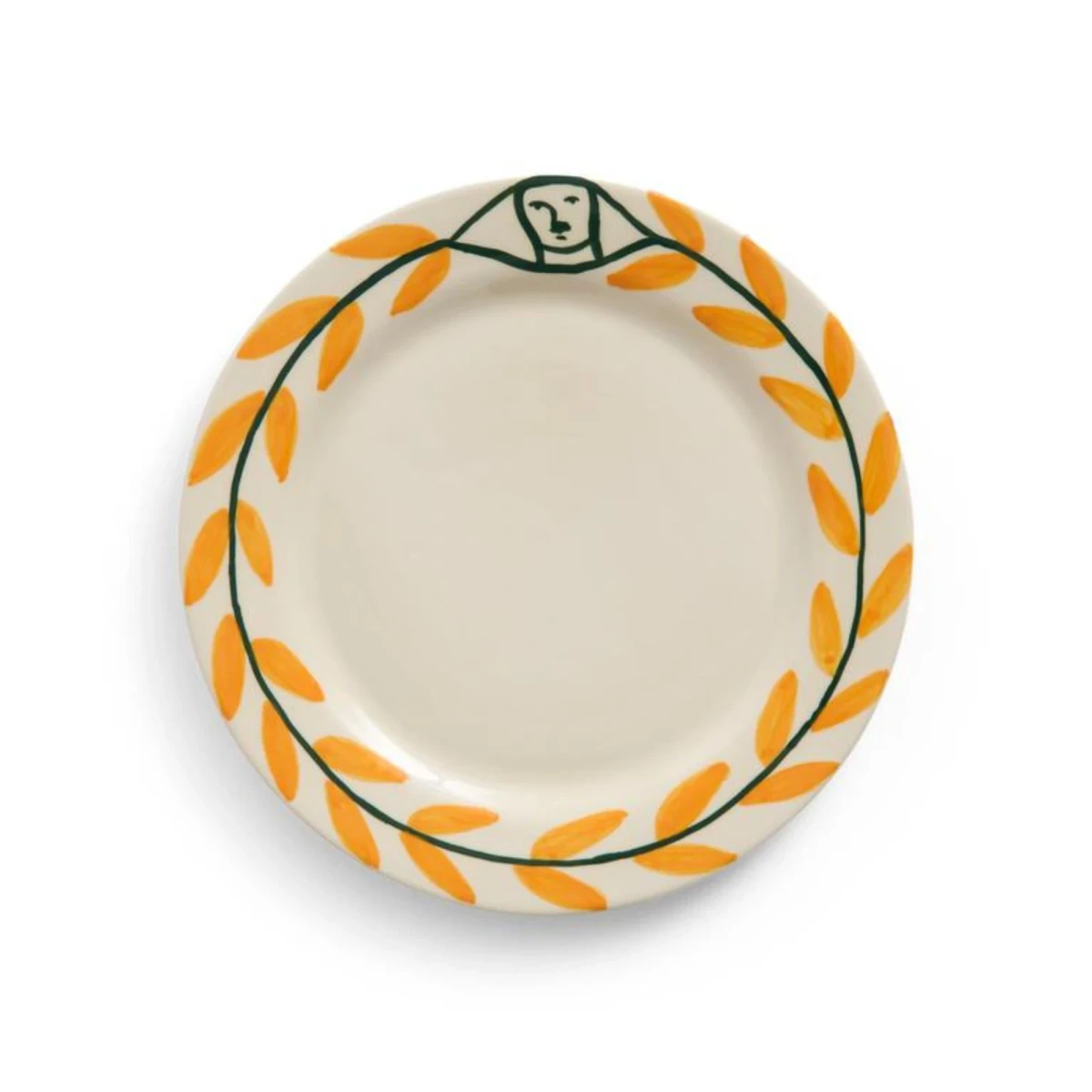 Talerz La Pittura Plate  Golden Leaf HAY