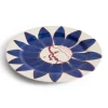 Talerz La Pittura Plate Deep blue Flower HAY