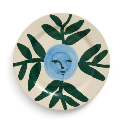 Talerz La Pittura Plate Moon Face Vine HAY