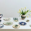 Talerz La Pittura Plate Deep Blue Flower HAY