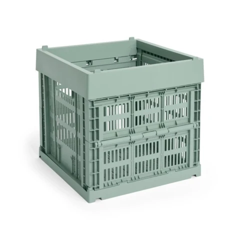 Skrzynka Colour Crate Cube Sage green HAY