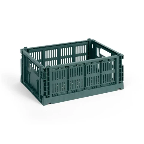Skrzynka M Dark Green Colour Crate HAY