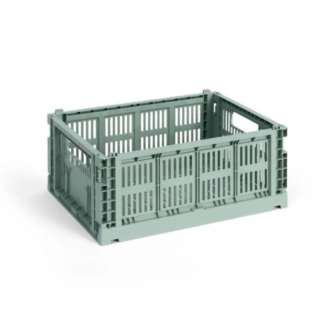Skrzynka M Sage Green Colour Crate HAY