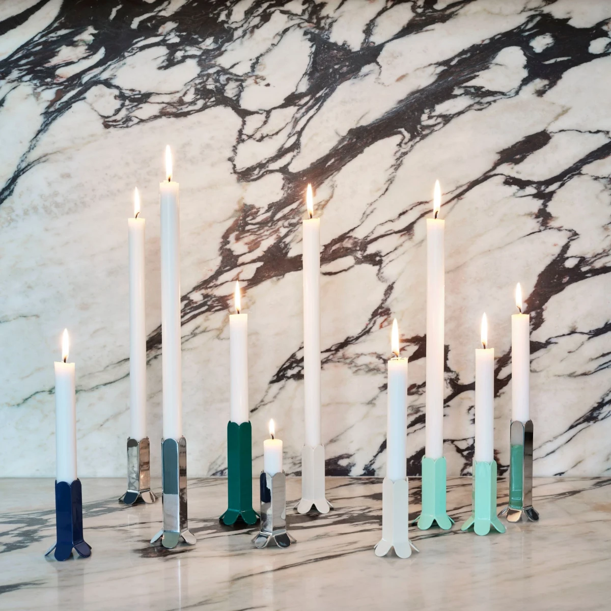 Świecznik Arcs Candleholder Large Mirror HAY
