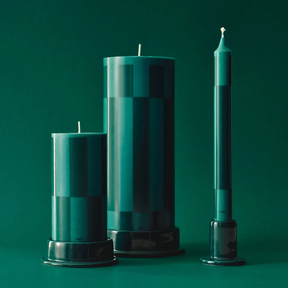 Świecznik Column S Dark Green HAY