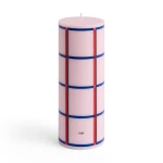 Świeca Column Candle M Light pink, red, bordeaux and dark blue HAY