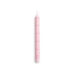 Świeca Pattern Candle Light pink with red grid check HAY