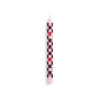Świeca Pattern Light pink, bordeaux, red and silver checks HAY