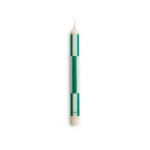 Świeca Pattern Candle Off white with green check HAY