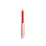 Świeca Pattern Candle Off white with red block HAY