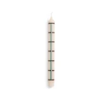 Świeca Pattern Candle Off white, green, bordeaux and silver HAY