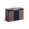 Pojemnik Tin Container M Brown and midnight blue HAY