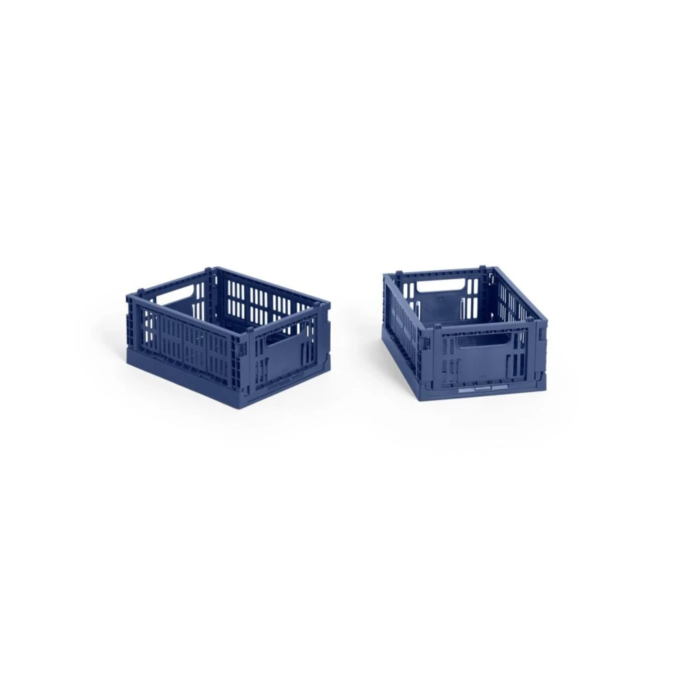 Zestaw 2 skrzynek Mini Dark Blue HAY