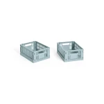 Zestaw 2 skrzynek Mini Dusty Blue HAY