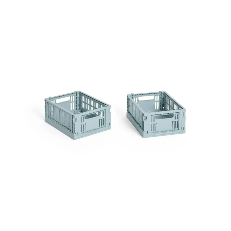 Zestaw 2 skrzynek Mini Dusty Blue HAY