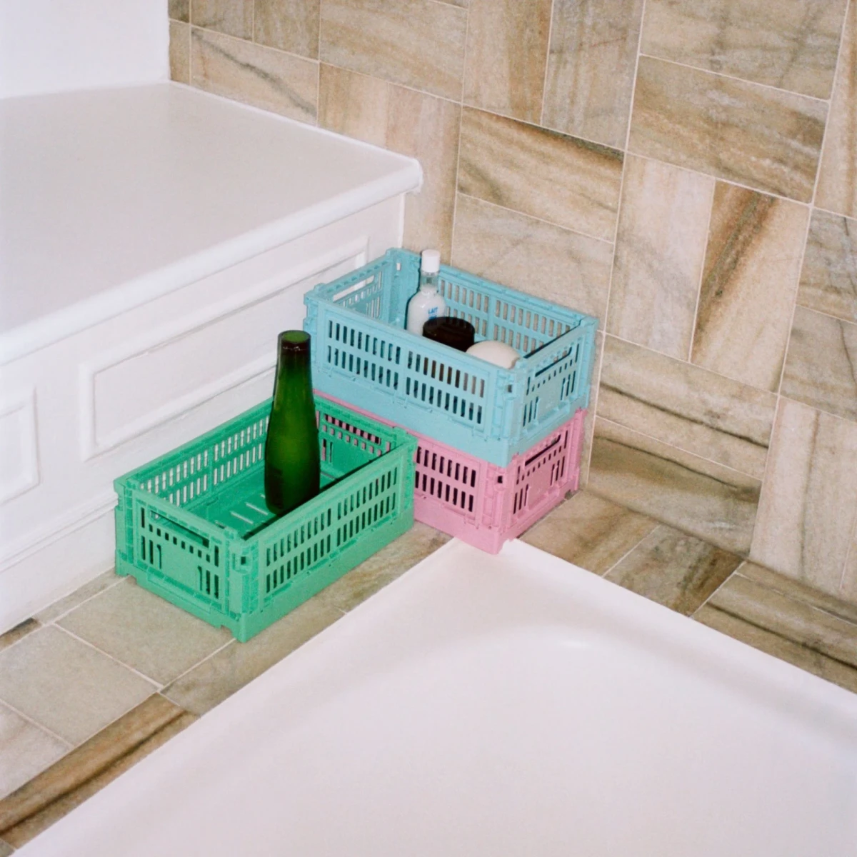 Skrzynka S Light Yellow Colour Crate HAY