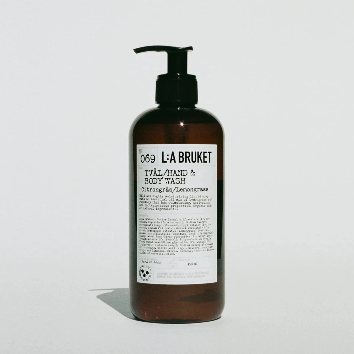 Mydło w płynie Nr 069 Trawa Cytrynowa 450ml L:A BRUKET
